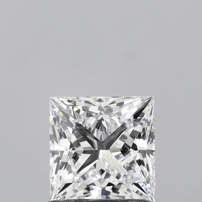 1.06 Carat Princess Shaped, Ideal Cut, E Color, VVS1 Clarity, IGI Certified Lab Grown Diamond