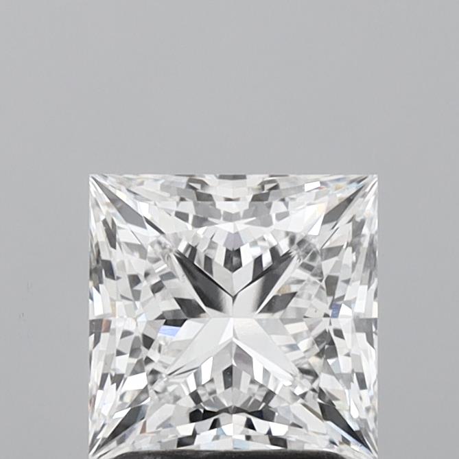 2.08 Carat Princess Shaped, Ideal Cut, E Color, VVS2 Clarity, IGI Certified Lab Grown Diamond