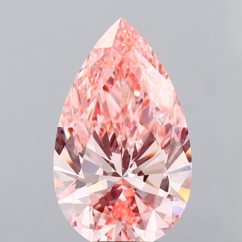 6.03 Carat Pear Shaped, Ideal Cut, VVS2 Clarity, IGI Certified Lab Grown Diamond