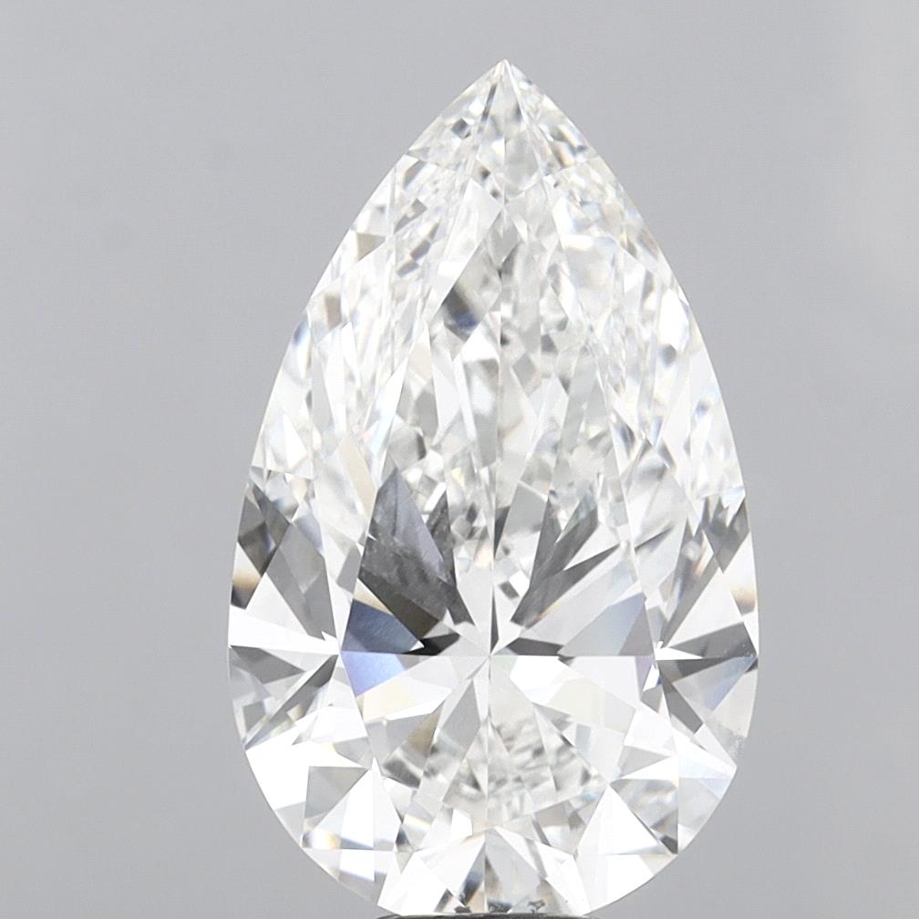 10.07 Carat Pear Shaped, Ideal Cut, F Color, VVS2 Clarity, IGI Certified Lab Grown Diamond