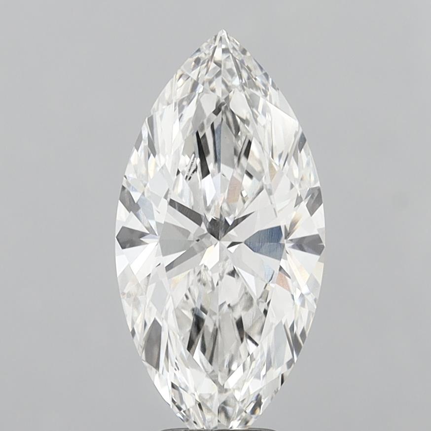 4.56 Carat Marquise Shaped, Ideal Cut, F Color, VVS2 Clarity, IGI Certified Lab Grown Diamond