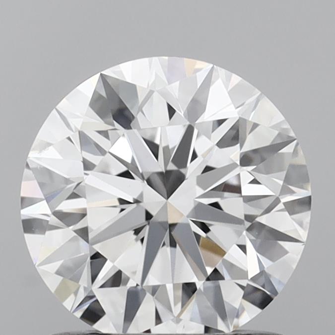 1.08 Carat Round Shaped, Ideal Cut, D Color, VVS2 Clarity, IGI Certified Lab Grown Diamond