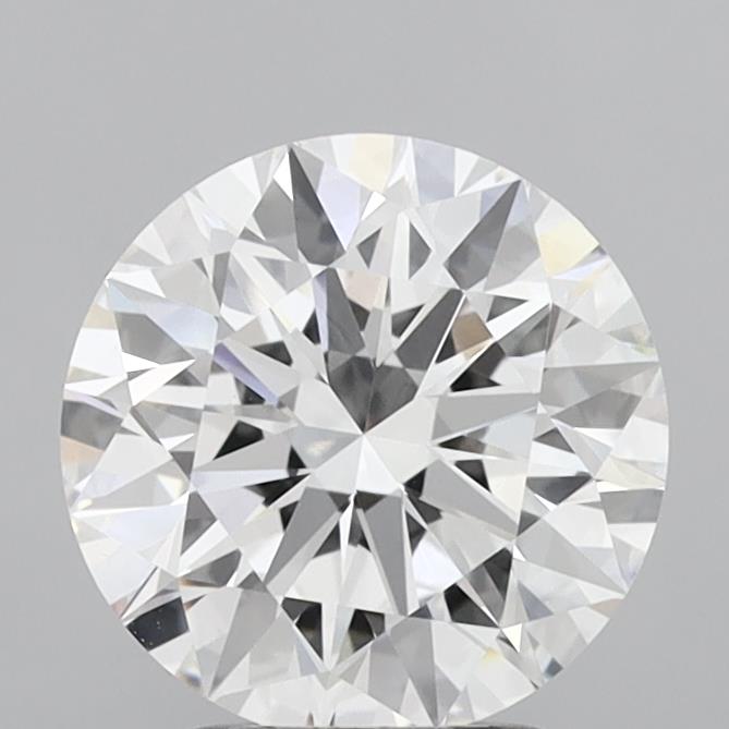 2.89 Carat Round Shaped, Ideal Cut, E Color, VVS2 Clarity, IGI Certified Lab Grown Diamond