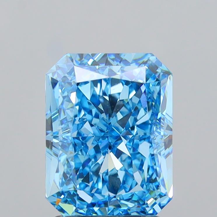 3.07 Carat Radiant Shaped, Excellent Cut, VVS2 Clarity, IGI Certified Lab Grown Diamond