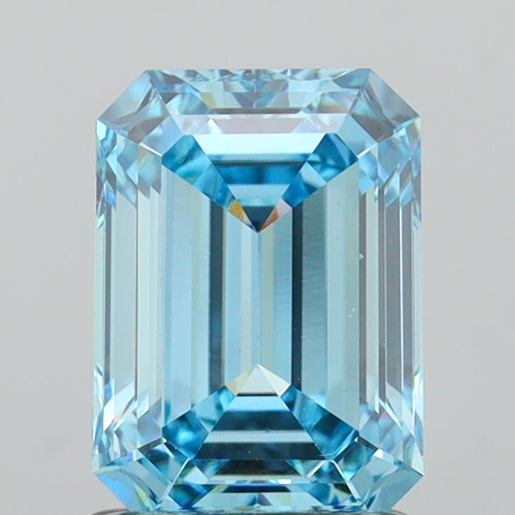 1.83 Carat Emerald Shaped, Ideal Cut, VS1 Clarity, IGI Certified Lab Grown Diamond