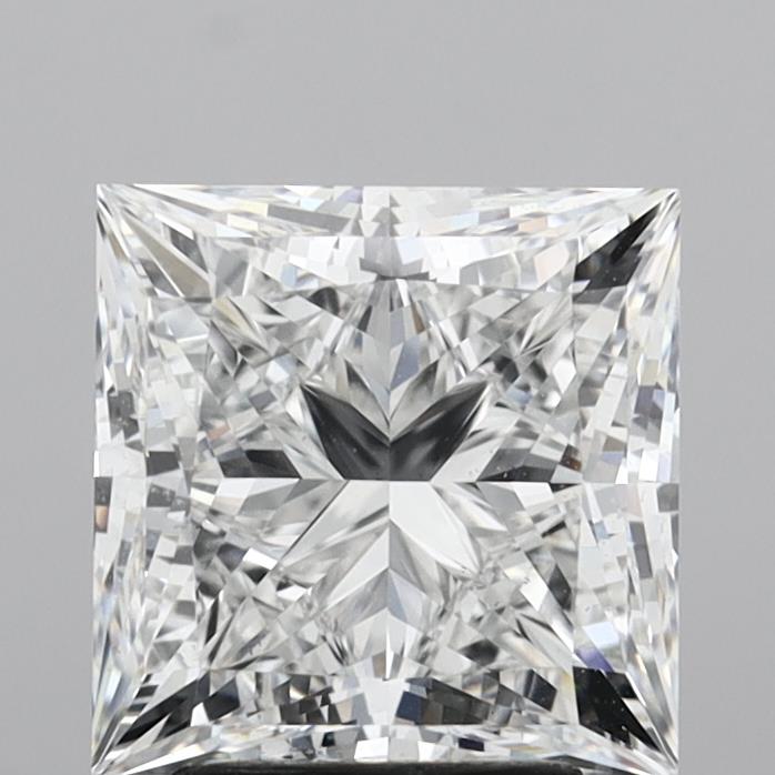 4.01 Carat Princess Shaped, Ideal Cut, E Color, VS2 Clarity, IGI Certified Lab Grown Diamond