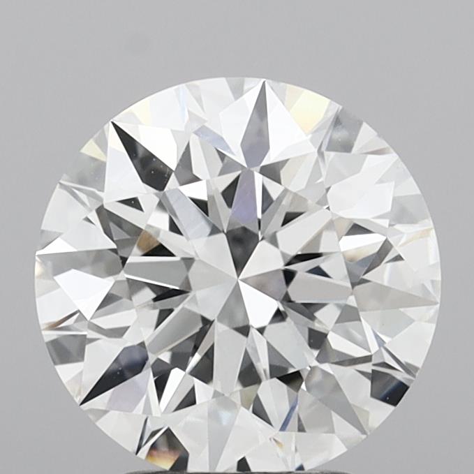 3.07 Carat Round Shaped, Excellent Cut, E Color, VVS2 Clarity, IGI Certified Lab Grown Diamond