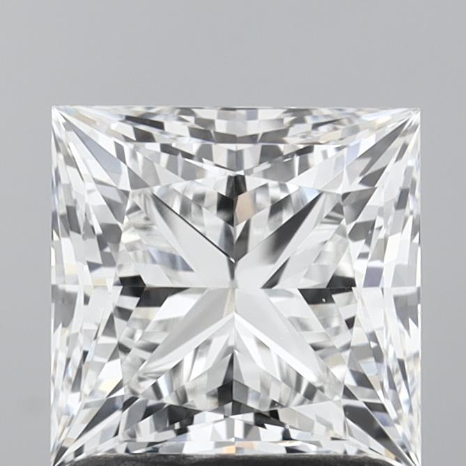 1.52 Carat Princess Shaped, Very Good Cut, E Color, VVS2 Clarity, IGI Certified Lab Grown Diamond