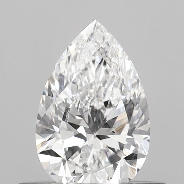 0.55 Carat Pear Shaped, Very Good Cut, D Color, VVS2 Clarity, IGI Certified Lab Grown Diamond