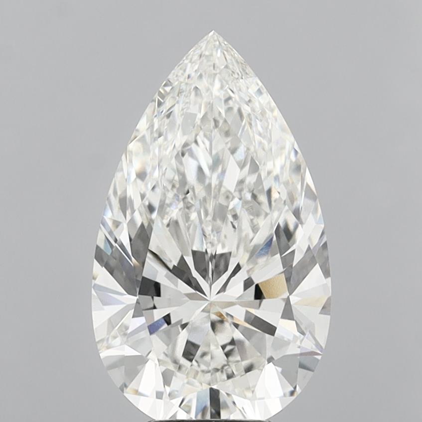 6.03 Carat Pear Shaped, Ideal Cut, F Color, VVS2 Clarity, IGI Certified Lab Grown Diamond