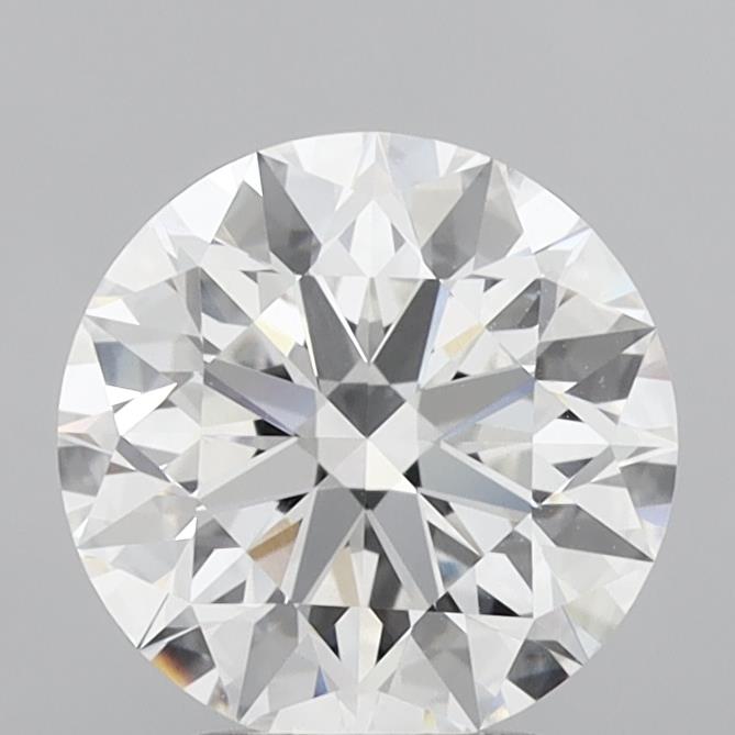 3.02 Carat Round Shaped, Excellent Cut, E Color, VVS2 Clarity, IGI Certified Lab Grown Diamond