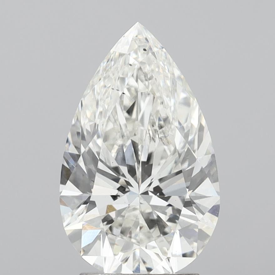 3.04 Carat Pear Shaped, Ideal Cut, G Color, VS2 Clarity, IGI Certified Lab Grown Diamond