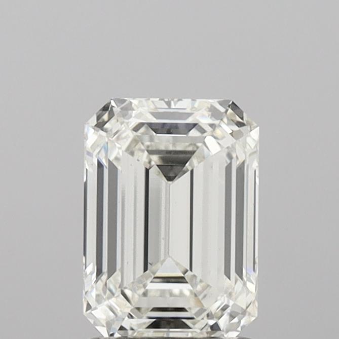1.54 Carat Emerald Shaped, Ideal Cut, H Color, VS1 Clarity, IGI Certified Lab Grown Diamond