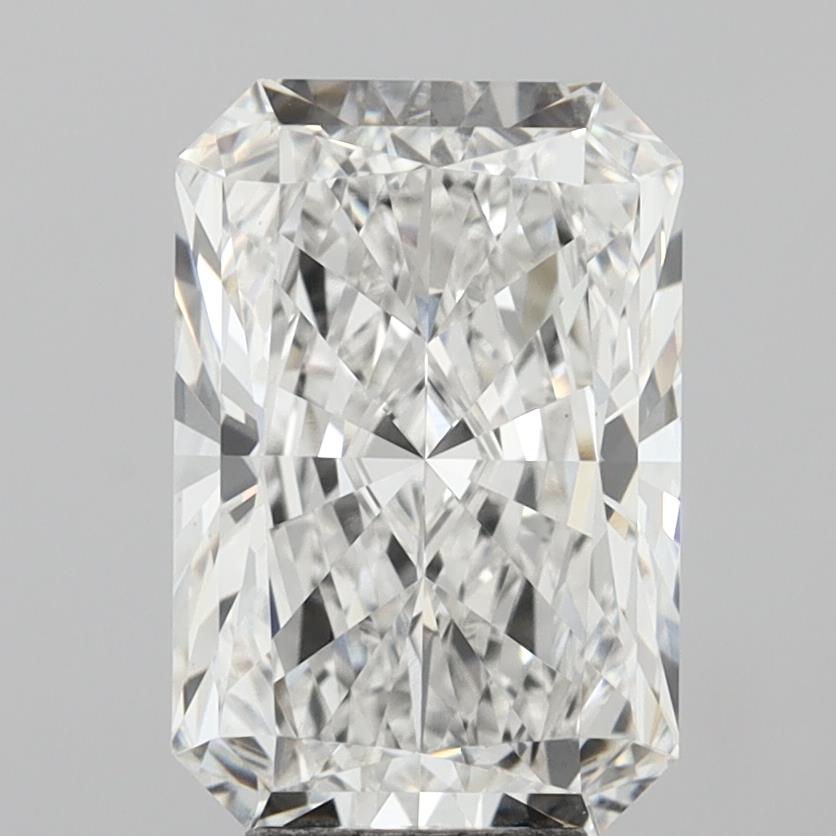 6.04 Carat Radiant Shaped, Ideal Cut, E Color, VVS2 Clarity, IGI Certified Lab Grown Diamond