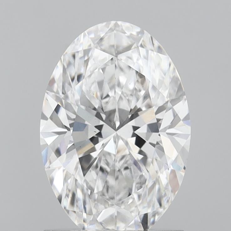 1.53 Carat Oval Shaped, Excellent Cut, D Color, VS1 Clarity, IGI Certified Lab Grown Diamond