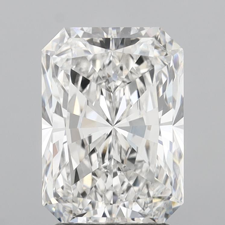 3.06 Carat Radiant Shaped, Ideal Cut, E Color, VVS1 Clarity, IGI Certified Lab Grown Diamond