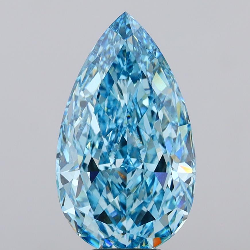 7.12 Carat Pear Shaped, Excellent Cut, VVS2 Clarity, IGI Certified Lab Grown Diamond