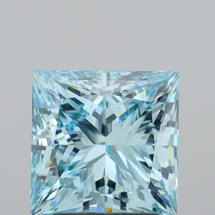 2.95 Carat Princess Shaped, Ideal Cut, VS1 Clarity, IGI Certified Lab Grown Diamond