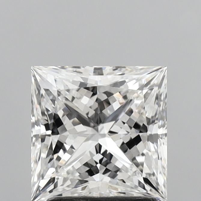 2.09 Carat Princess Shaped, Ideal Cut, F Color, VS1 Clarity, IGI Certified Lab Grown Diamond