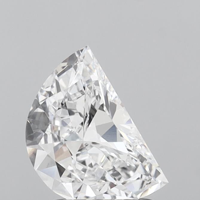 1.00 Carat Half Moon Shaped, Very Good Cut, D Color, VVS2 Clarity, IGI Certified Lab Grown Diamond