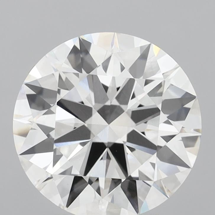 4.10 Carat Round Shaped, Ideal Cut, E Color, VVS2 Clarity, IGI Certified Lab Grown Diamond