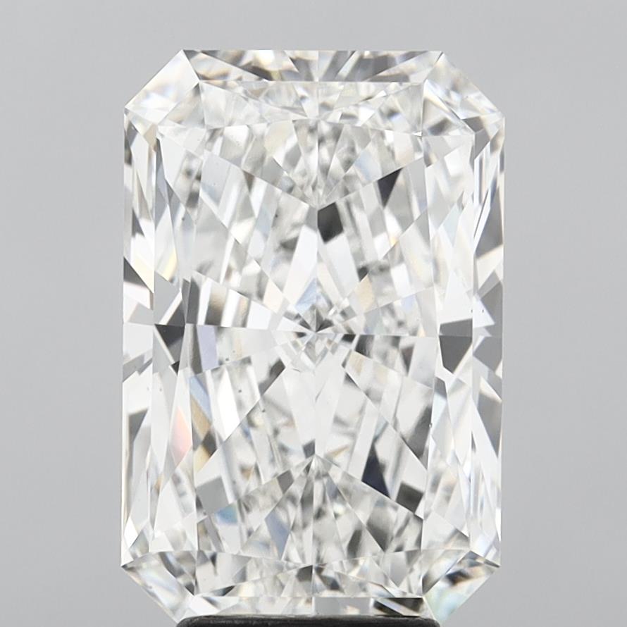 5.51 Carat Radiant Shaped, Ideal Cut, F Color, VS1 Clarity, IGI Certified Lab Grown Diamond