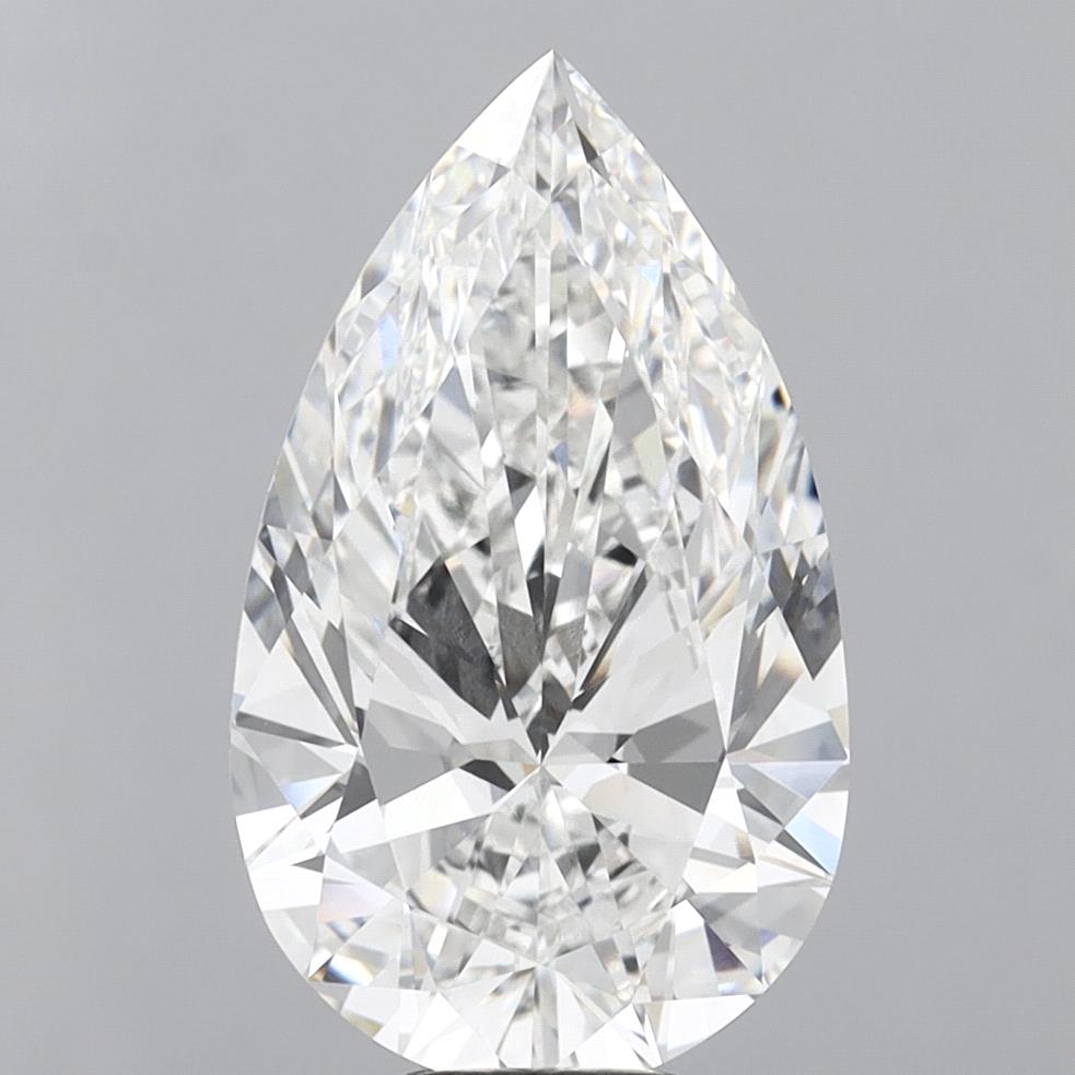 9.07 Carat Pear Shaped, Ideal Cut, E Color, VVS2 Clarity, IGI Certified Lab Grown Diamond
