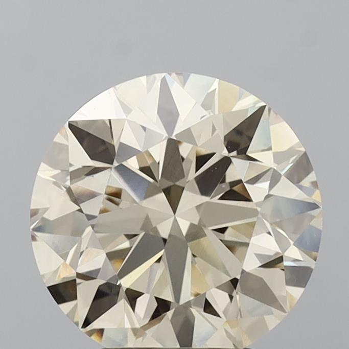 3.01 Carat Round Shaped, Excellent Cut, VVS2 Clarity, IGI Certified Lab Grown Diamond