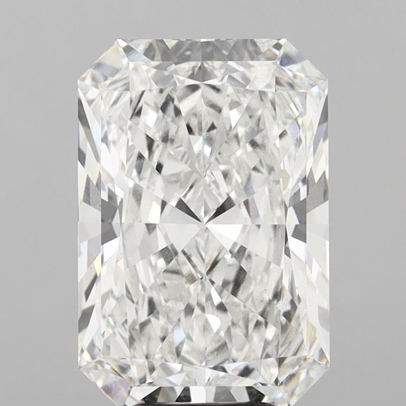 8.09 Carat Radiant Shaped, Ideal Cut, F Color, VS1 Clarity, IGI Certified Lab Grown Diamond