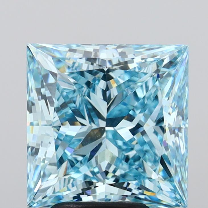 4.69 Carat Princess Shaped, Excellent Cut, VVS2 Clarity, IGI Certified Lab Grown Diamond