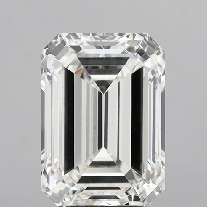 6.09 Carat Emerald Shaped, Ideal Cut, G Color, VS1 Clarity, IGI Certified Lab Grown Diamond