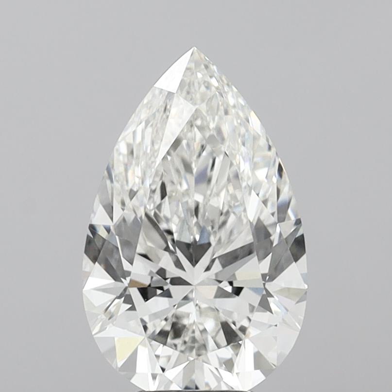 5.07 Carat Pear Shaped, Ideal Cut, G Color, VVS2 Clarity, IGI Certified Lab Grown Diamond