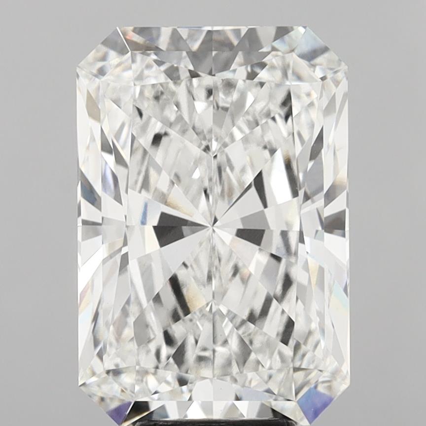 8.04 Carat Radiant Shaped, Ideal Cut, F Color, VVS2 Clarity, IGI Certified Lab Grown Diamond