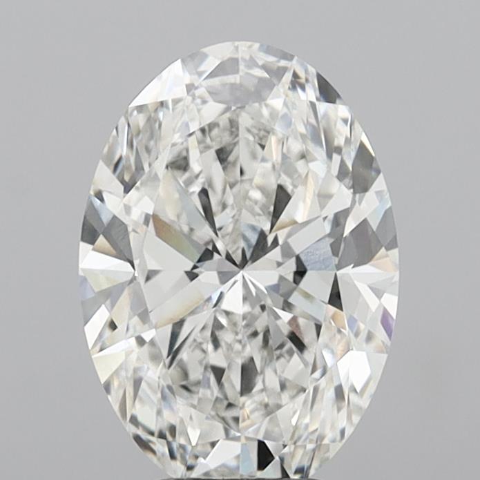 5.01 Carat Oval Shaped, Ideal Cut, G Color, VVS2 Clarity, IGI Certified Lab Grown Diamond