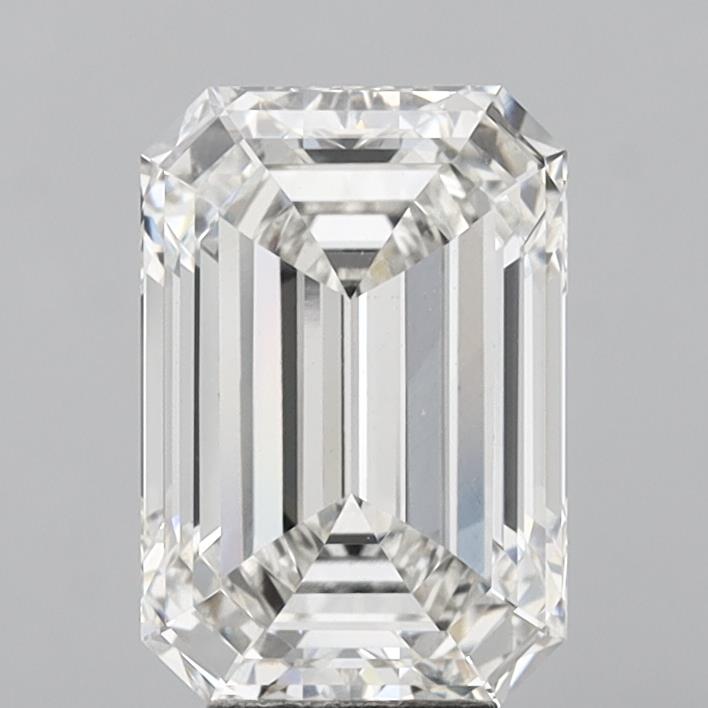 6.11 Carat Emerald Shaped, Ideal Cut, G Color, VVS2 Clarity, IGI Certified Lab Grown Diamond