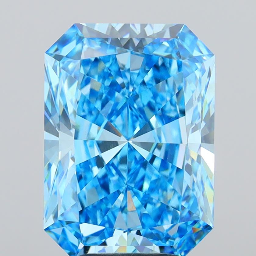 5.09 Carat Radiant Shaped, Ideal Cut, VVS2 Clarity, IGI Certified Lab Grown Diamond