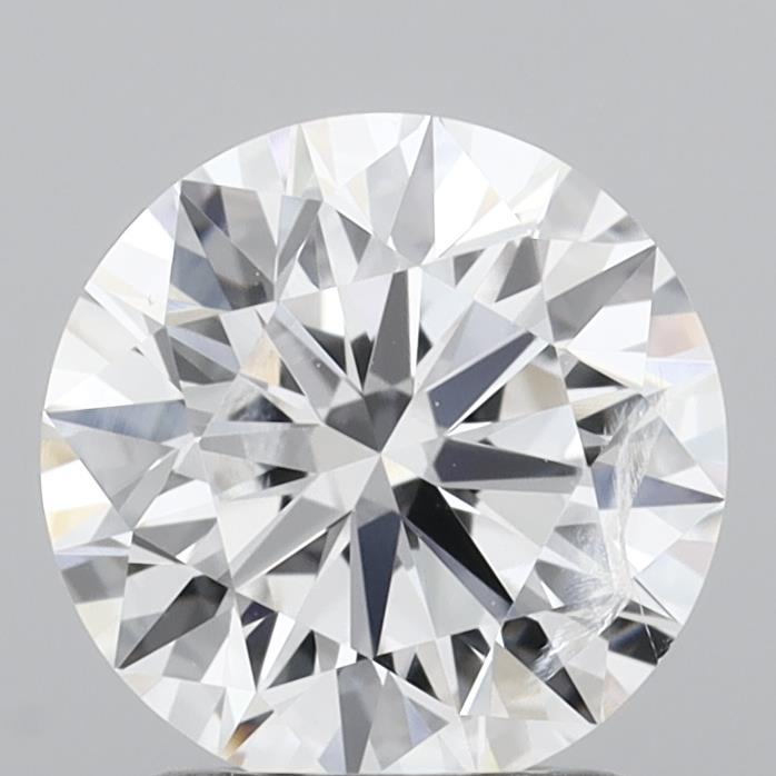 1.73 Carat Round Shaped, Excellent Cut, D Color, I1 Clarity, IGI Certified Lab Grown Diamond