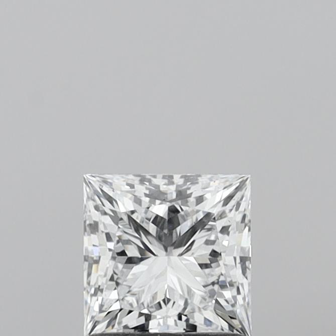 0.98 Carat Princess Shaped, Ideal Cut, E Color, VS1 Clarity, IGI Certified Lab Grown Diamond