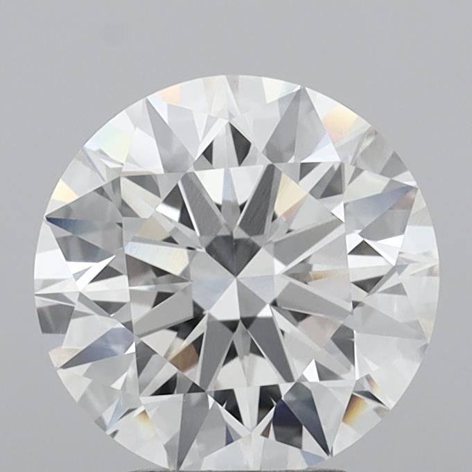 3.09 Carat Round Shaped, Ideal Cut, F Color, VVS2 Clarity, IGI Certified Lab Grown Diamond