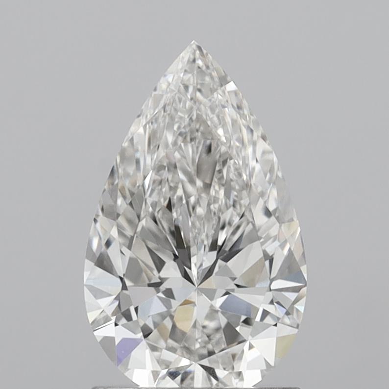 1.50 Carat Pear Shaped, Excellent Cut, F Color, VVS1 Clarity, IGI Certified Lab Grown Diamond