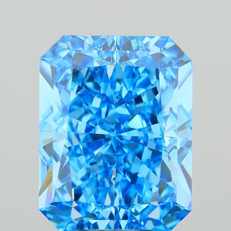 3.09 Carat Radiant Shaped, Excellent Cut, VVS2 Clarity, IGI Certified Lab Grown Diamond