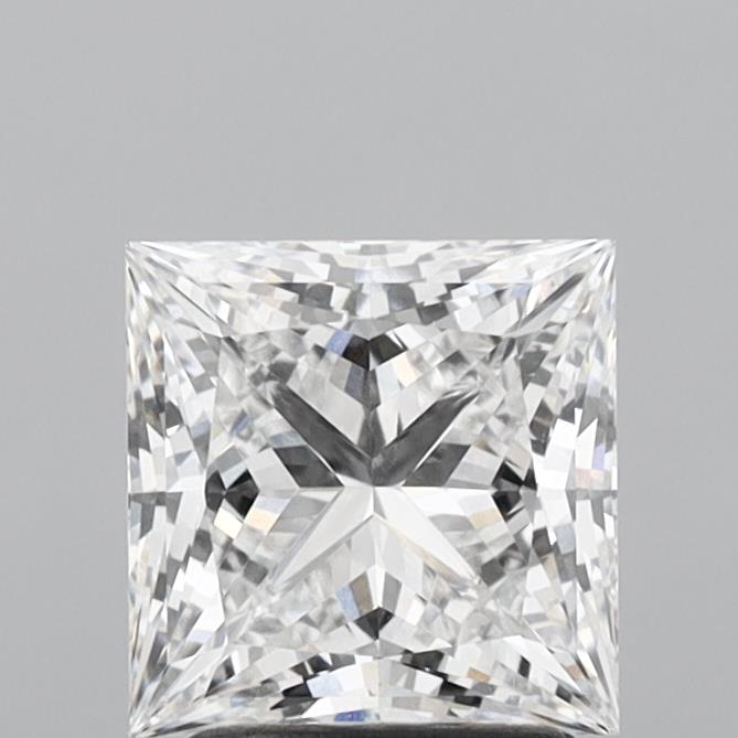 2.10 Carat Princess Shaped, Ideal Cut, E Color, VVS2 Clarity, IGI Certified Lab Grown Diamond