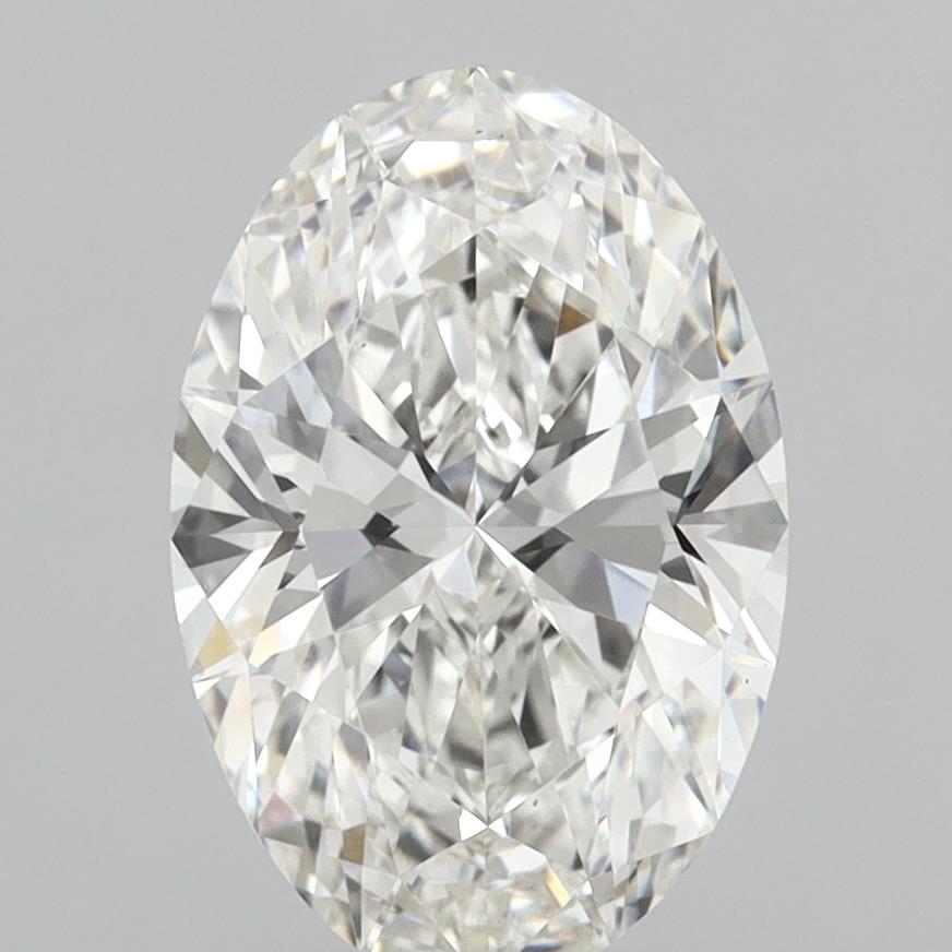 4.08 Carat Oval Shaped, Ideal Cut, F Color, VVS2 Clarity, IGI Certified Lab Grown Diamond