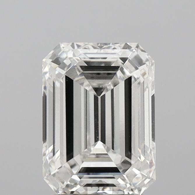 2.09 Carat Emerald Shaped, Ideal Cut, G Color, VS1 Clarity, IGI Certified Lab Grown Diamond