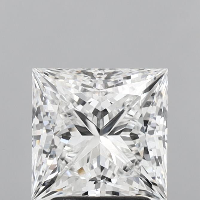 2.42 Carat Princess Shaped, Ideal Cut, E Color, VVS2 Clarity, IGI Certified Lab Grown Diamond