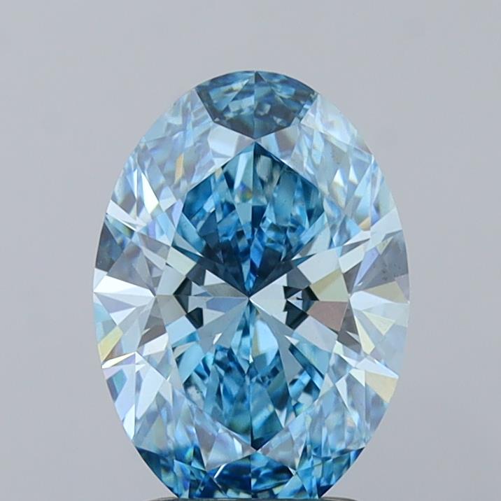 2.03 Carat Oval Shaped, Ideal Cut, VVS2 Clarity, IGI Certified Lab Grown Diamond