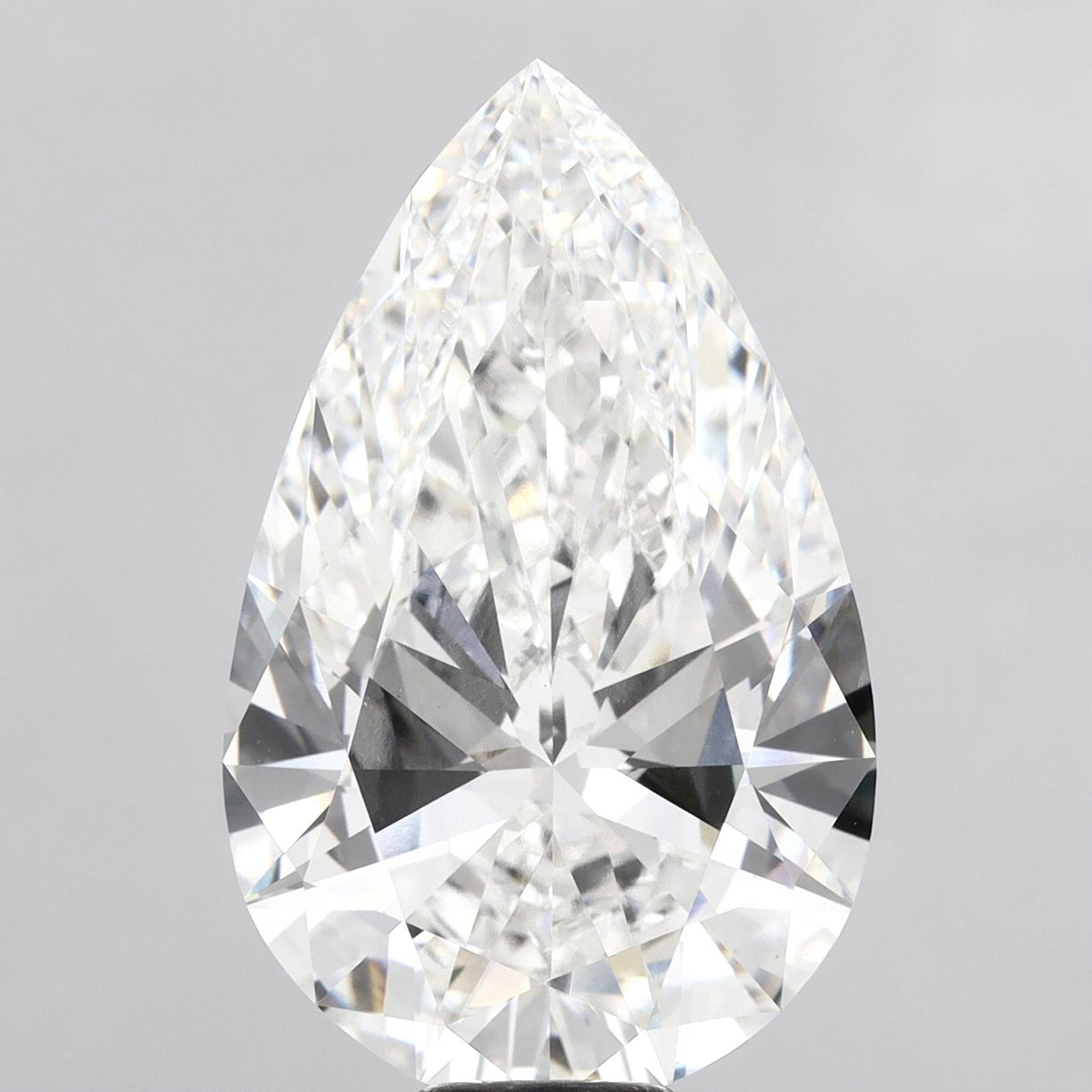 14.09 Carat Pear Shaped, Excellent Cut, F Color, VS1 Clarity, IGI Certified Lab Grown Diamond