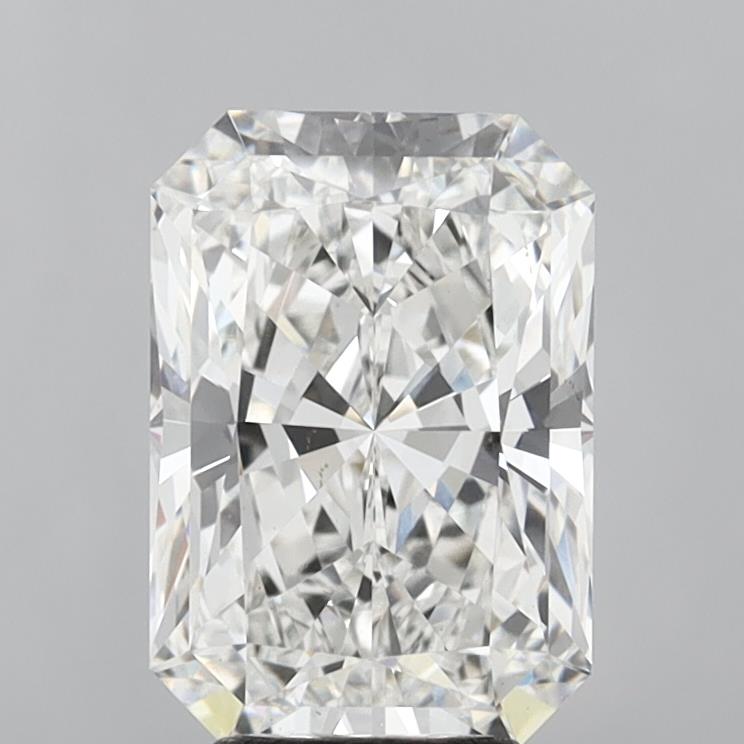 5.09 Carat Radiant Shaped, Ideal Cut, F Color, VS1 Clarity, IGI Certified Lab Grown Diamond