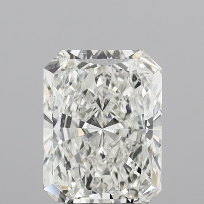 2.12 Carat Radiant Shaped, Excellent Cut, G Color, VS1 Clarity, IGI Certified Lab Grown Diamond
