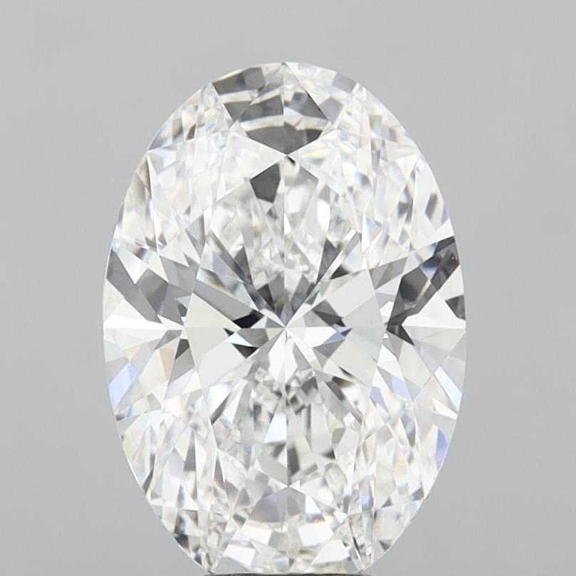 7.08 Carat Oval Shaped, Excellent Cut, F Color, VS1 Clarity, IGI Certified Lab Grown Diamond